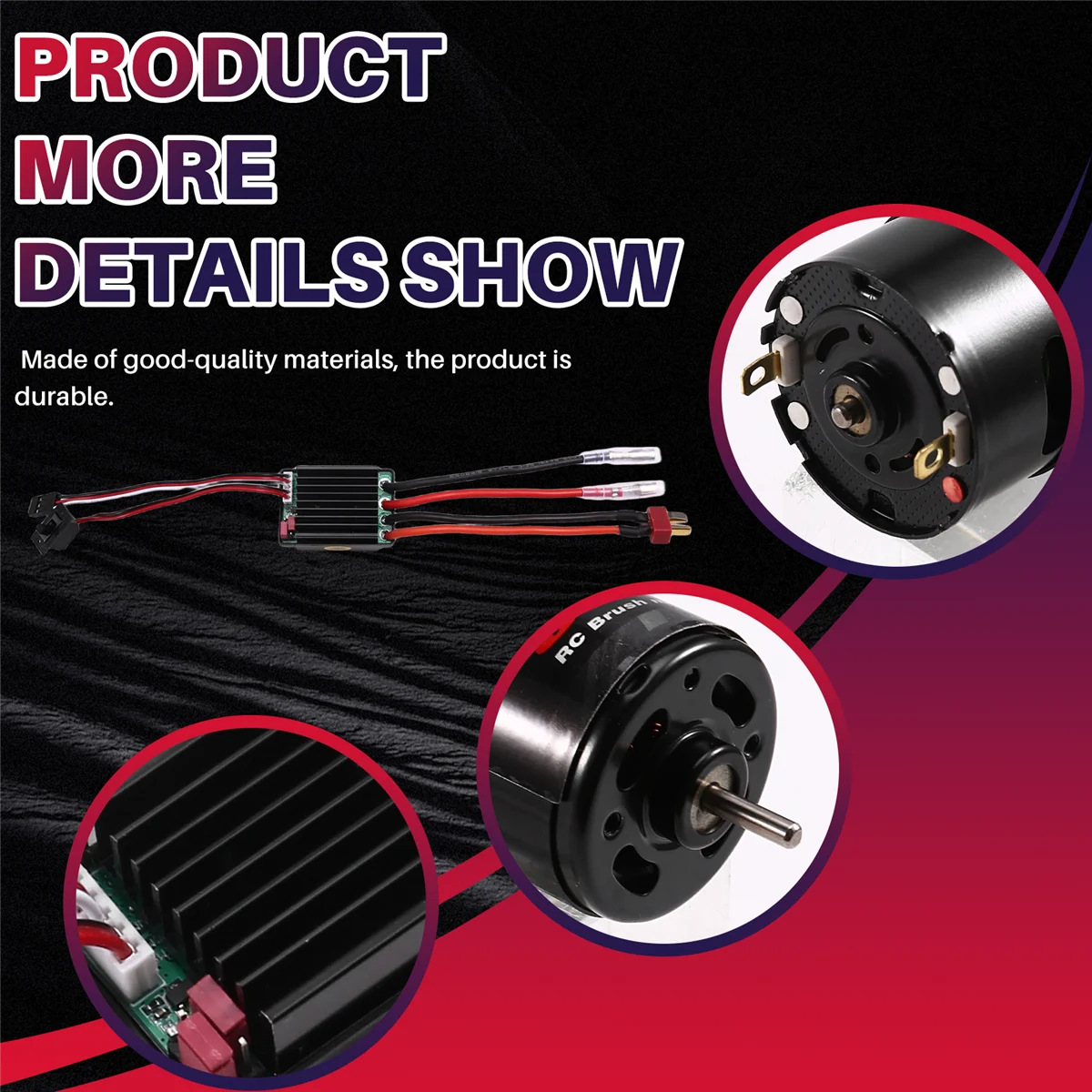 Y34A 550 نحى المحرك مقاوم للماء ESC 320A مجموعة التحكم في السرعة ل 1/10 RC سيارة الزاحف محوري SCX10 55T