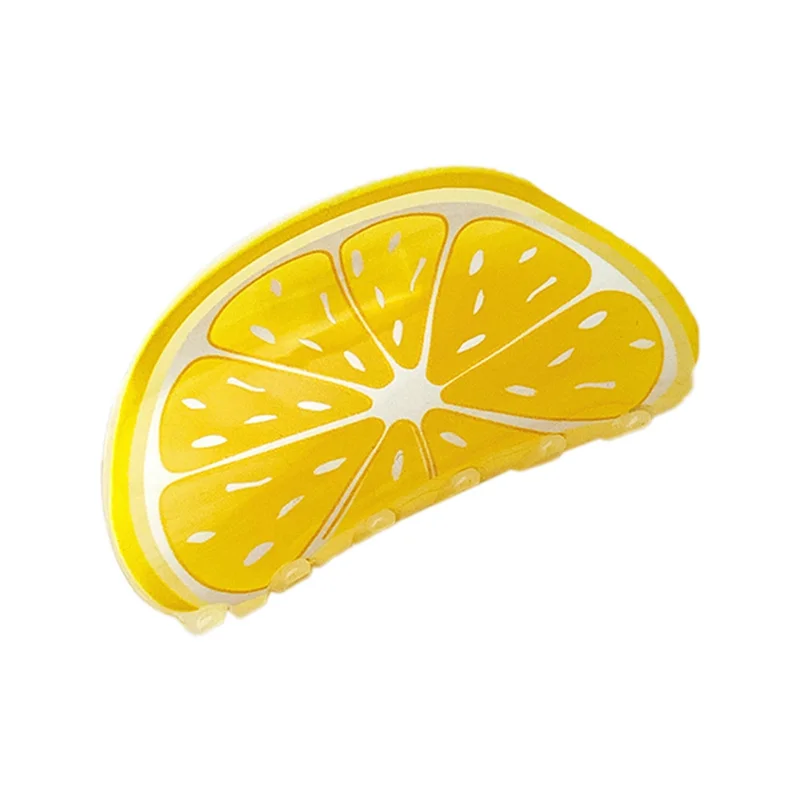 CKFAM-مشابك فكية للشعر ودبابيس شعر على شكل ذيل حصان وإكسسوارات ديكور للنساء والفتيات باللون البرتقالي #1