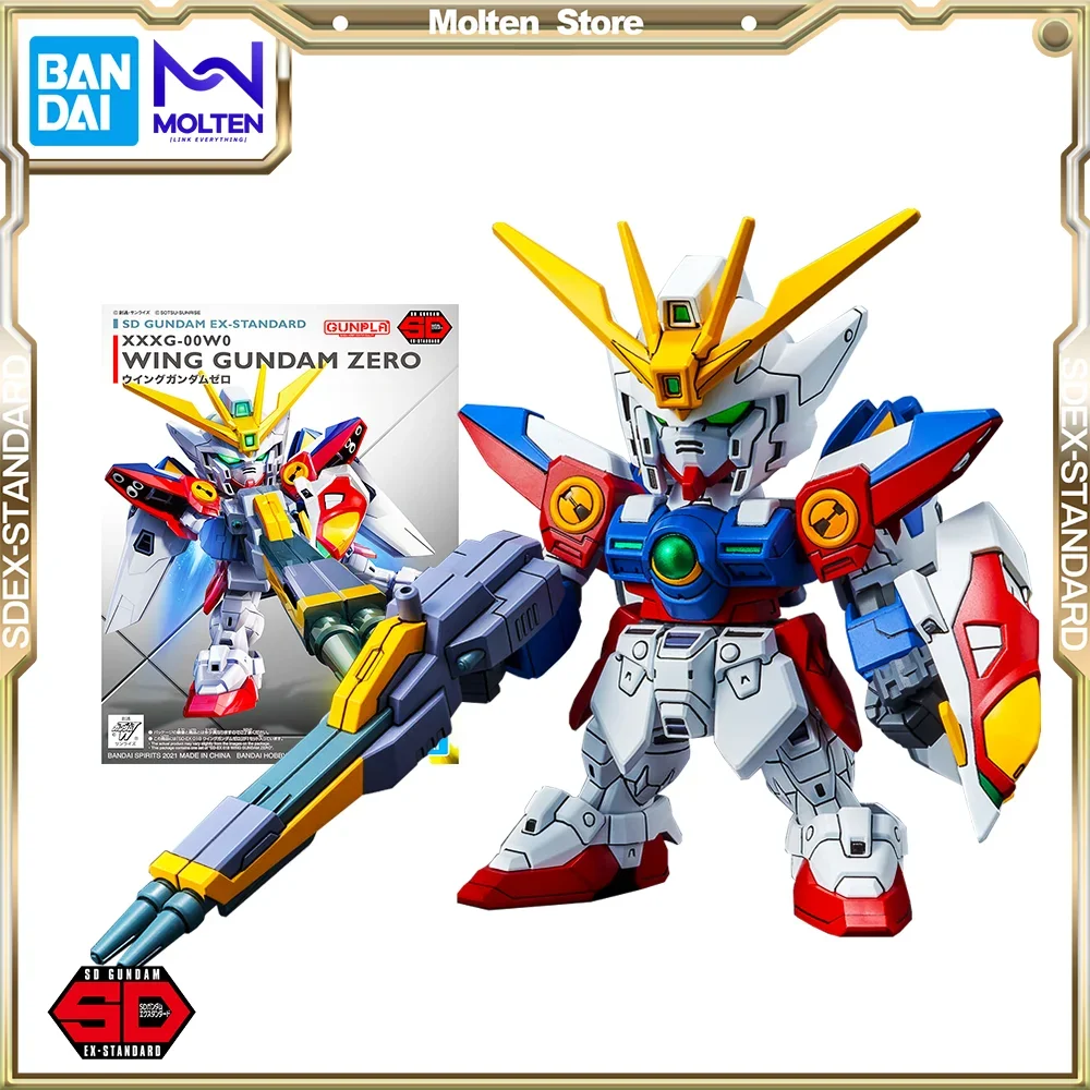 Bandai Original SD Gundam EX Standard Wing Gundam Zero Gunpla Model Kit Assembly/Assembling