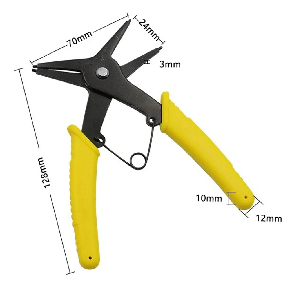 2-In-1 Internal And External Spring-loaded Pliers Dual-purpose Snap Mounting And Dismounting Tools Hardware Assembly Ring Pliers