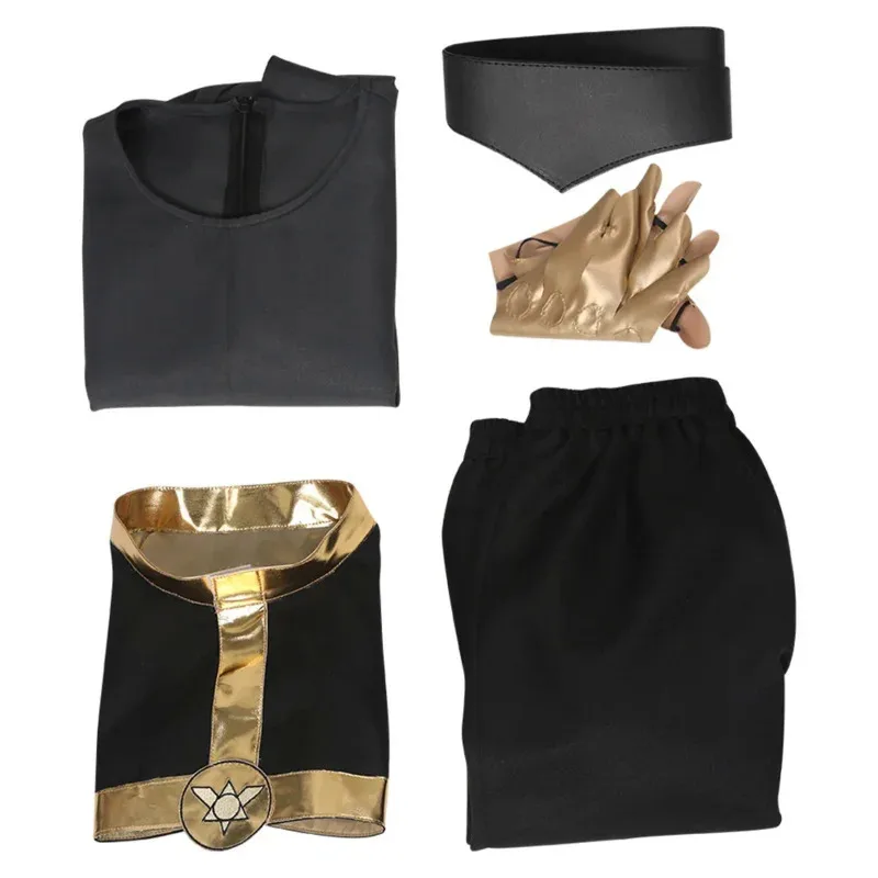 Black Gold Luz Noceda Cosplay Women Costume Anime Cartoon The Owl Cos House Roleplay Fantasia Outfits Halloween Carnival Party