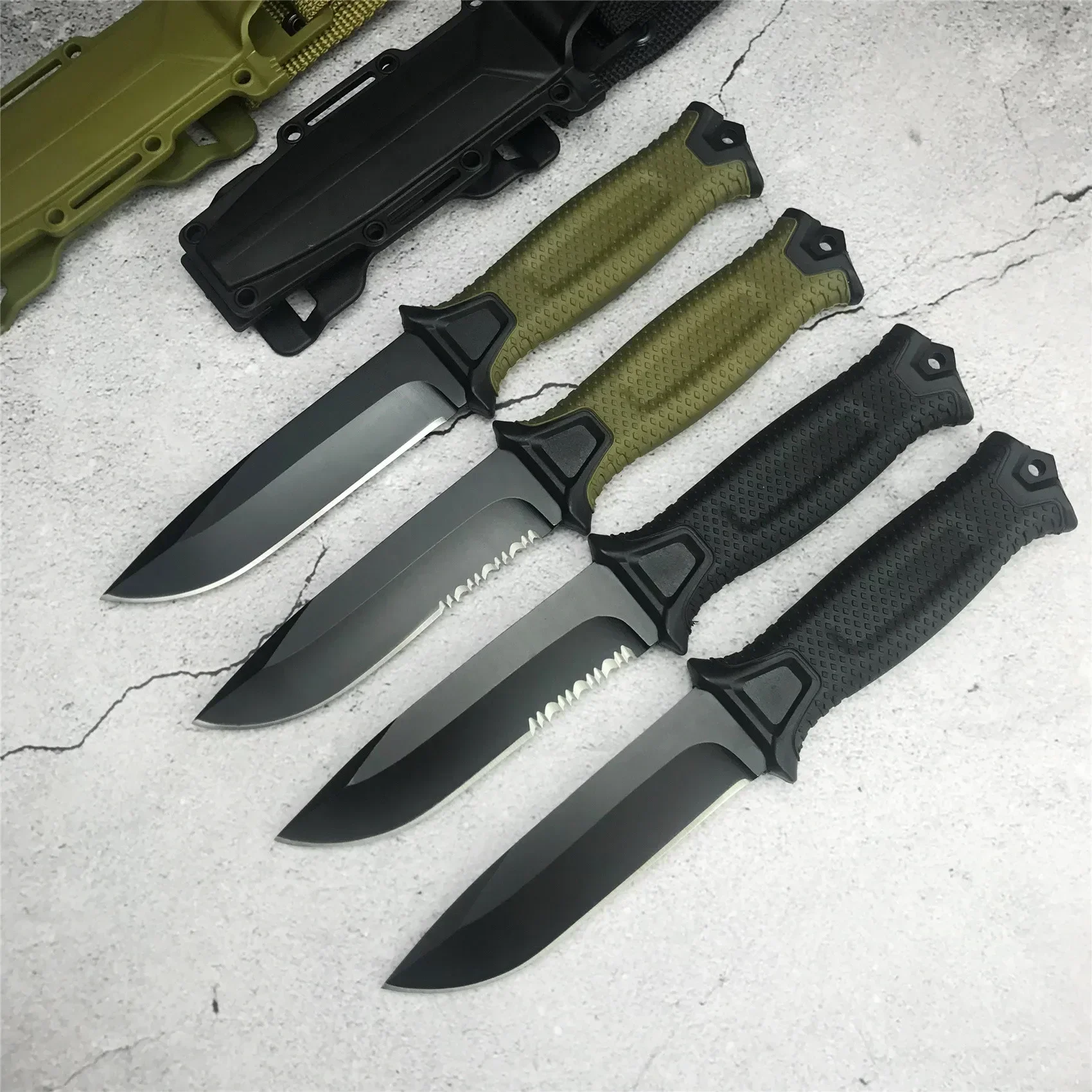 G1500 1500 Strongarm Fixed Blade Knife 440C Blade Non-slip FRN Handle Outdoor EDC Tactical Survival Combat Hunting Camping Tool