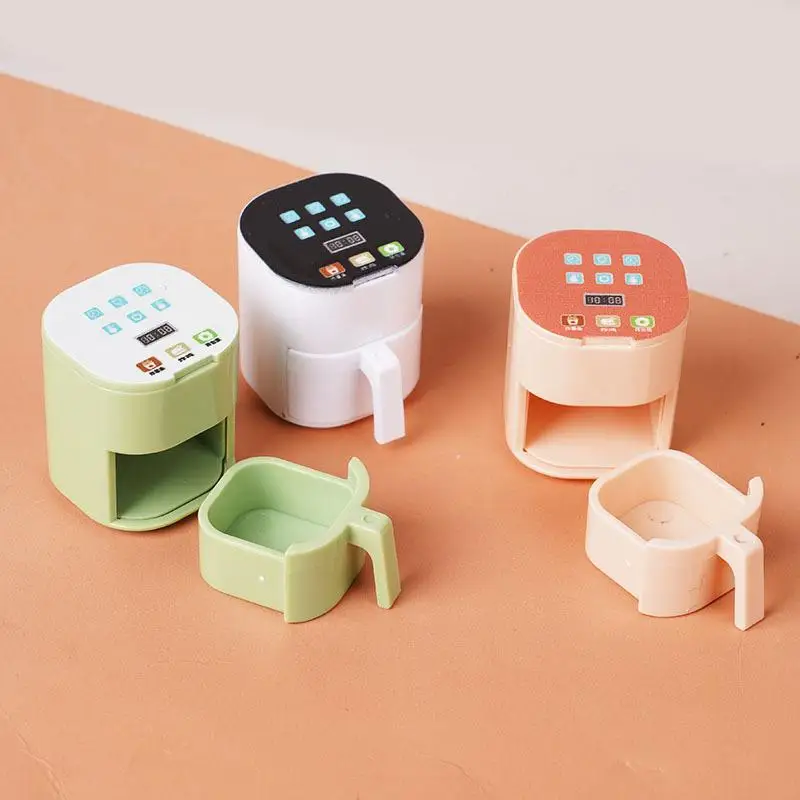 1/12 Dollhouse Simulation Miniature Kitchen Appliances Model Dollhouse Air Fryer Beverage Machine Oven Rice Cooker Ornaments