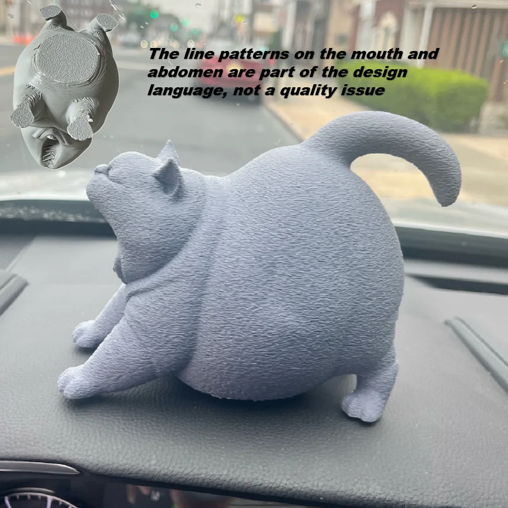 1 stuk giechende kattenbeeldje, compact bureaudecoratie voor thuis, kantoor, auto, perfect cadeau voor kattenliefhebbers (Kerstmis, Halloween, verjaardag)
