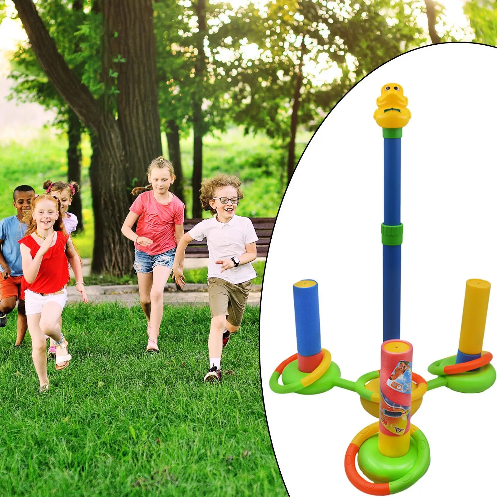 Squirt – pulvérisateur d'eau, activités d'arrière-cour avec anneau de lancer, jeux de plein air pour jardin, pelouse, plage, fête, enfants, filles et garçons, natation