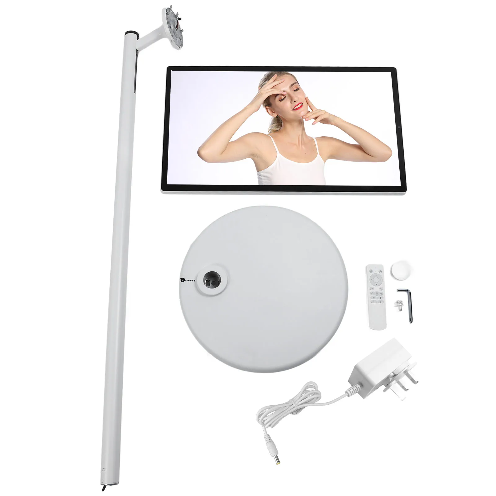 

24 Inch Portable Touch Screen TV Wireless Bluetooth 64G ROM Wireless Projection Live Broadcasting Standing Mobile Smart TV