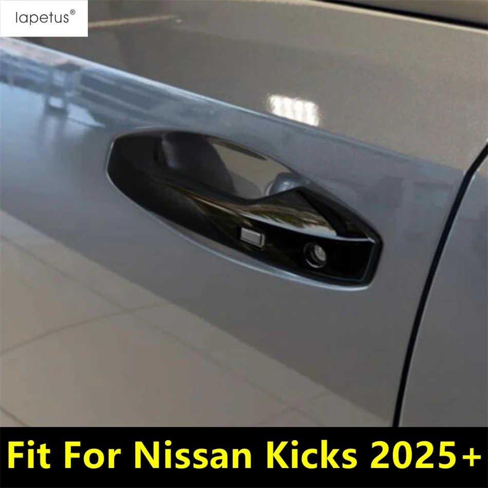 

For Nissan Kicks 2025 2026 Car Outer Door Handle Decoration Cover Trim ABS Chrome / Black / Carbon Fiber Accessories Exterior