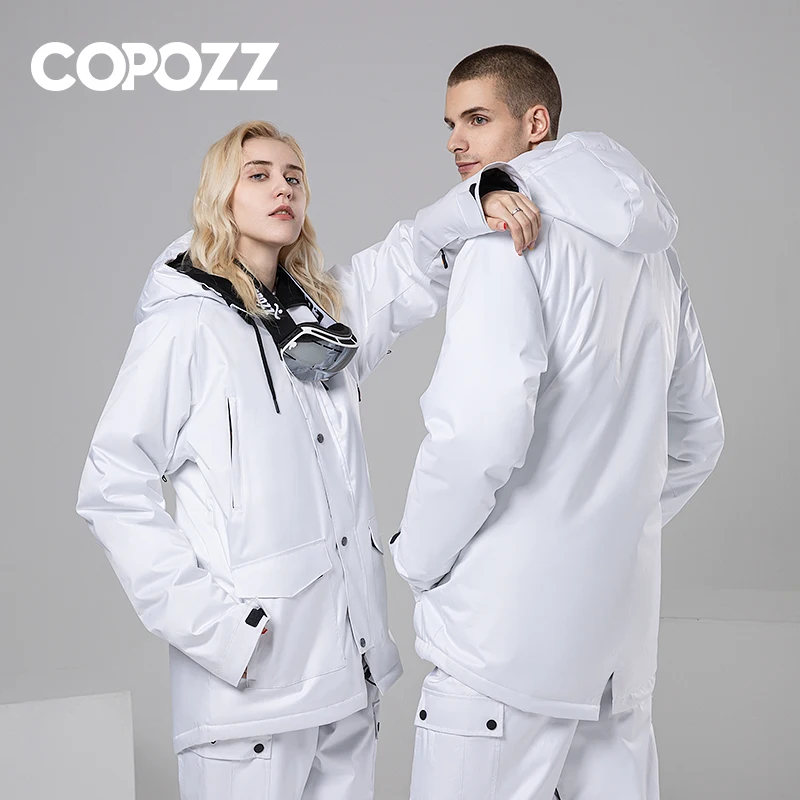 Breathable Men Women Ski Jacket Ski Pants Winter Warm Windproof Waterproof Outdoor Sports Snowmobile Snowboard Ski Coat Trousers