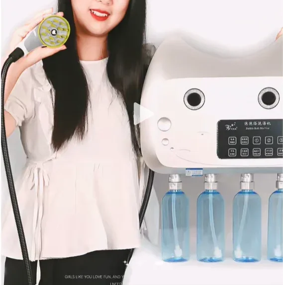 

New Upgraded Pet SPA Bubble Bath Machine Can with Pet Milk and Bubble Bath with Silicone Bath Brush for Pet Shops Hospitals