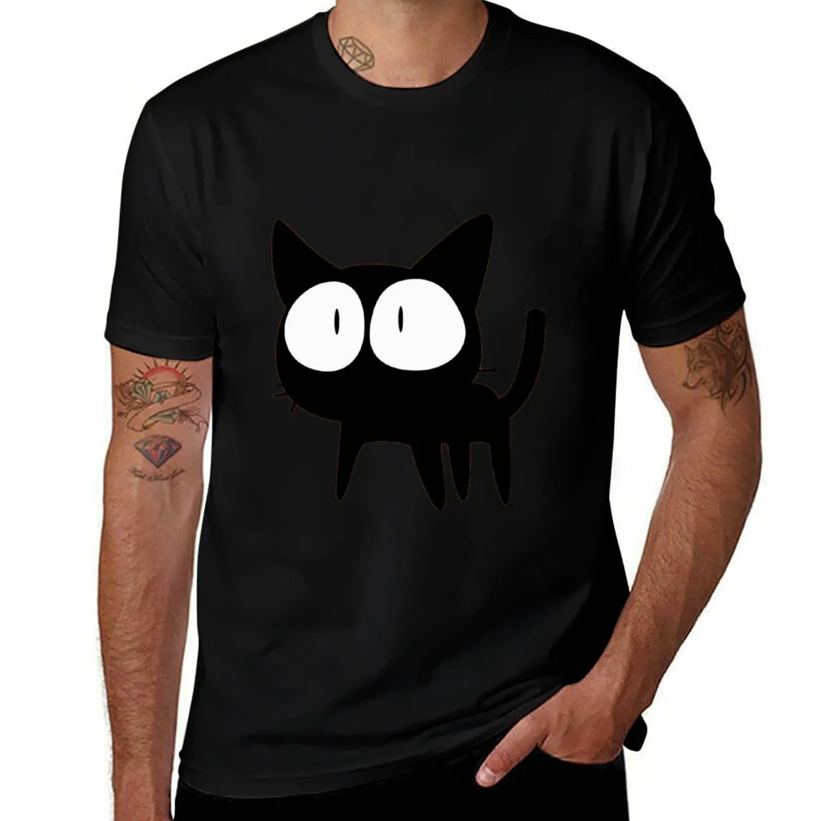 

FLCL Cat T-Shirt funny meme t-shirts funny gifts man t shirt graphic t shirt vintage t shirt for men