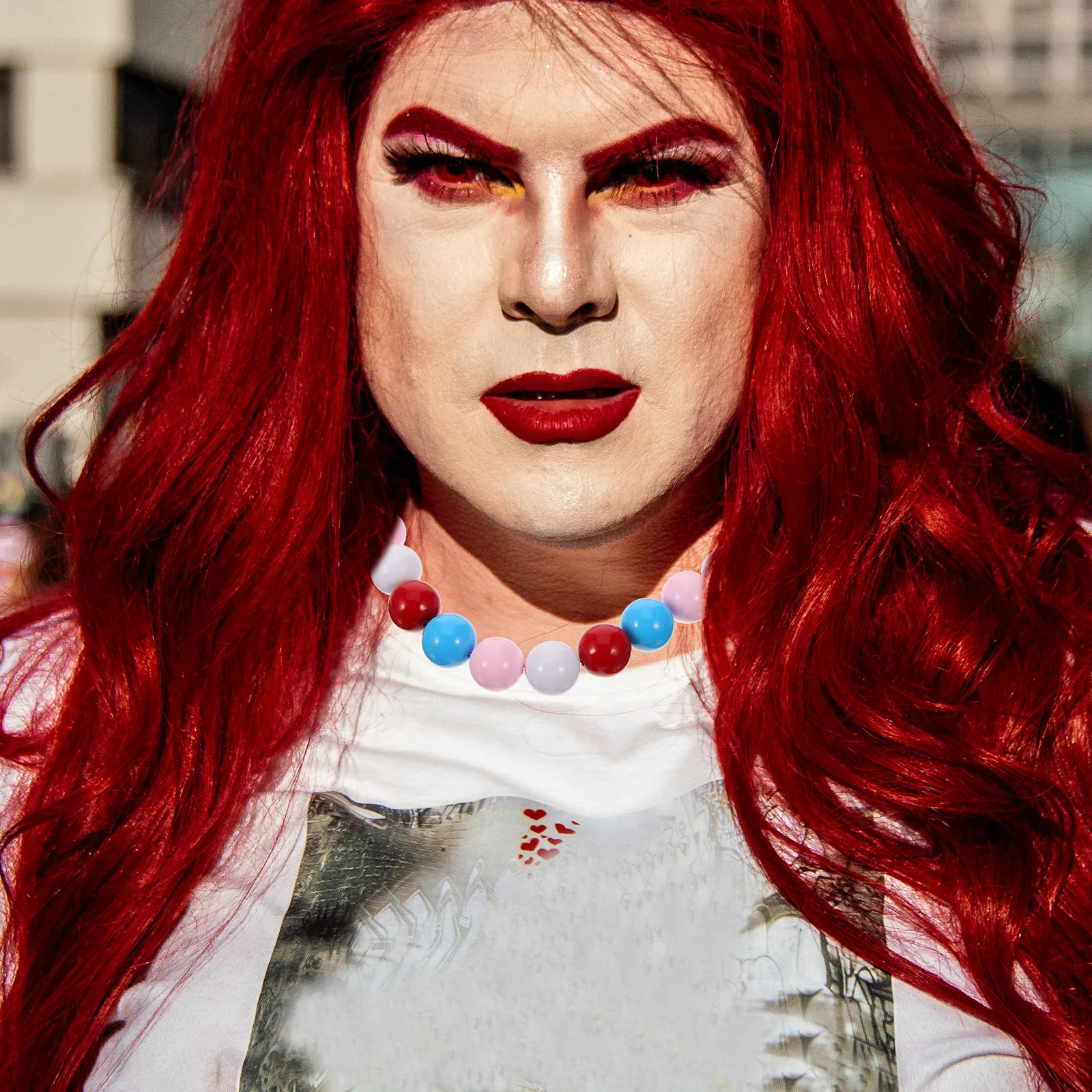 

Rainbow Necklace Neon Bead Necklaces Party Favors Beads Beautiful Color Carnival Beaded