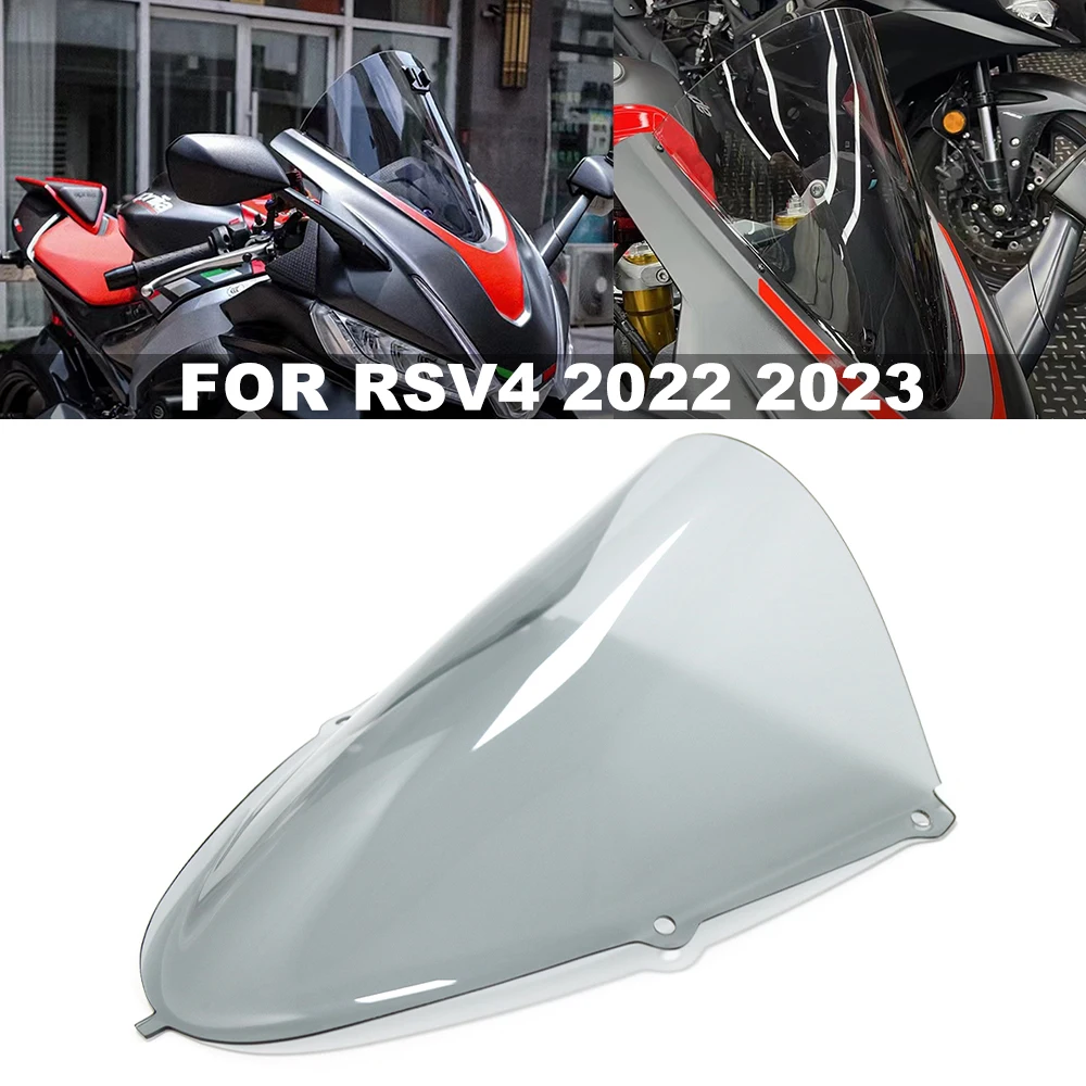 

2023 For Aprilia RSV4 RSV 4 2022 2023 Motorcycle Sports Windshield WindScreen Visor Viser Double Bubble Wind shield