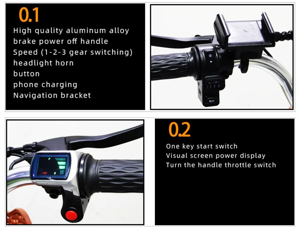 20-calowy elektryczny rower trójkołowy dla dorosłych do akumulatorów litowych 48V 350W 3-kołowy rower elektryczny dla mężczyzn 7-biegowy rower