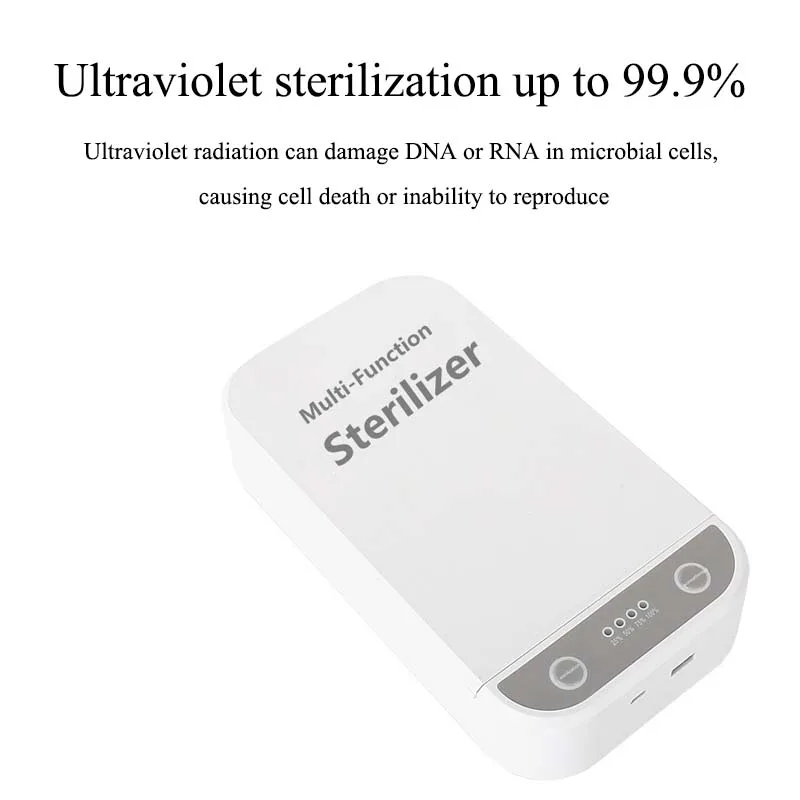 Mobile Phone Disinfector Convenient Multifunctional Ultraviolet Disinfection Box One Click Disinfection Strong Sterilization
