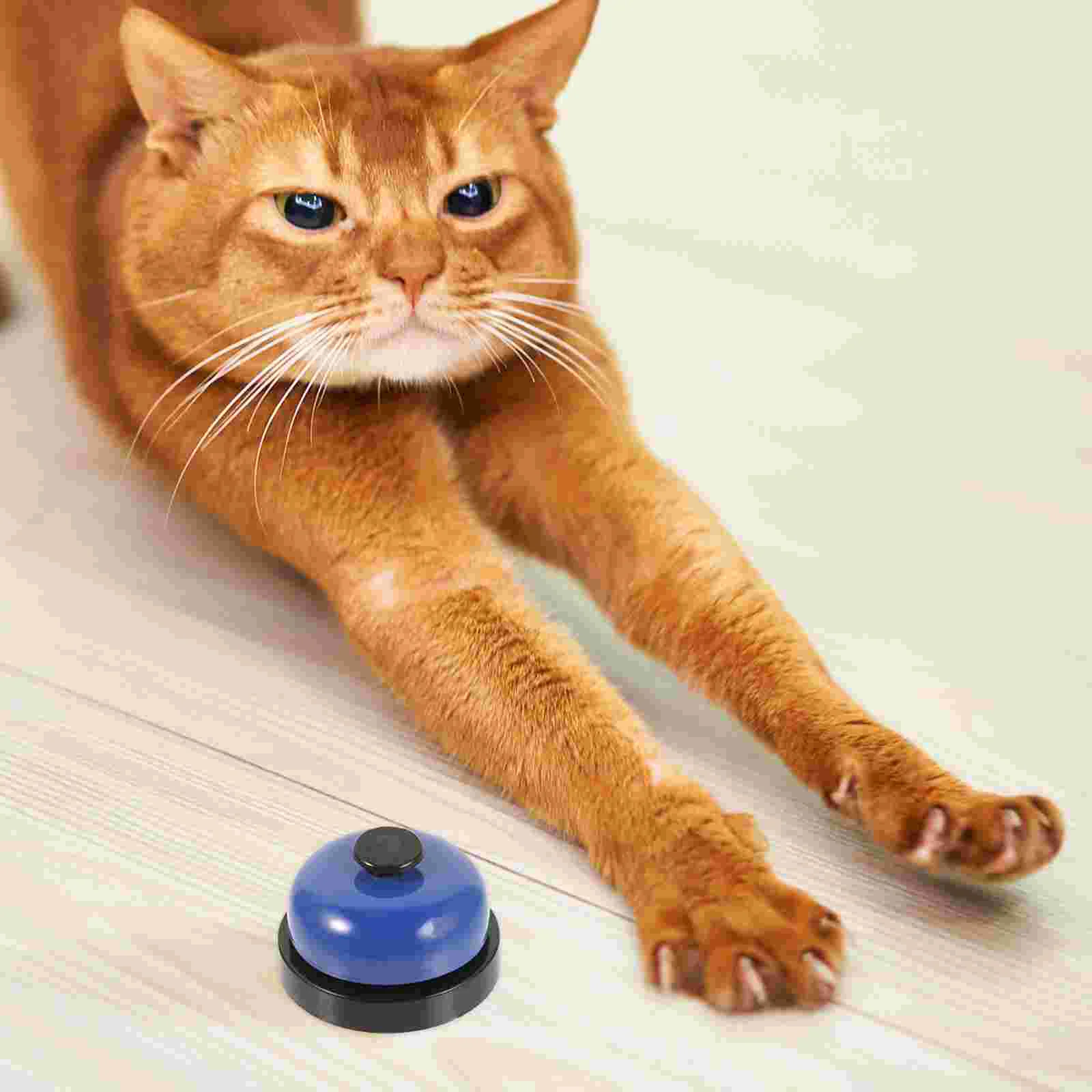 Dog Ring Bell Pet Doorbell Interactive Toys Doorbells For Potty Blue Plastic Training