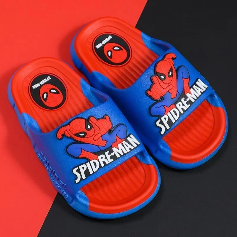 Summer Baby Boys Girls Slippers Cartoon Spiderman Rabbit Print Adult Student Indoor Soft Anti-Skid Beach Shoes Flips Flops 24-41