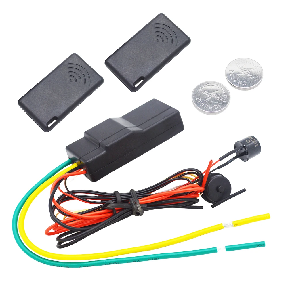 

12V Anti-theft Device Anti-Hijacking 2.4GHz RFID Wireless Immobilizer Auto Hidden Lock Immobilizer Device Engine Dark Lock Alarm