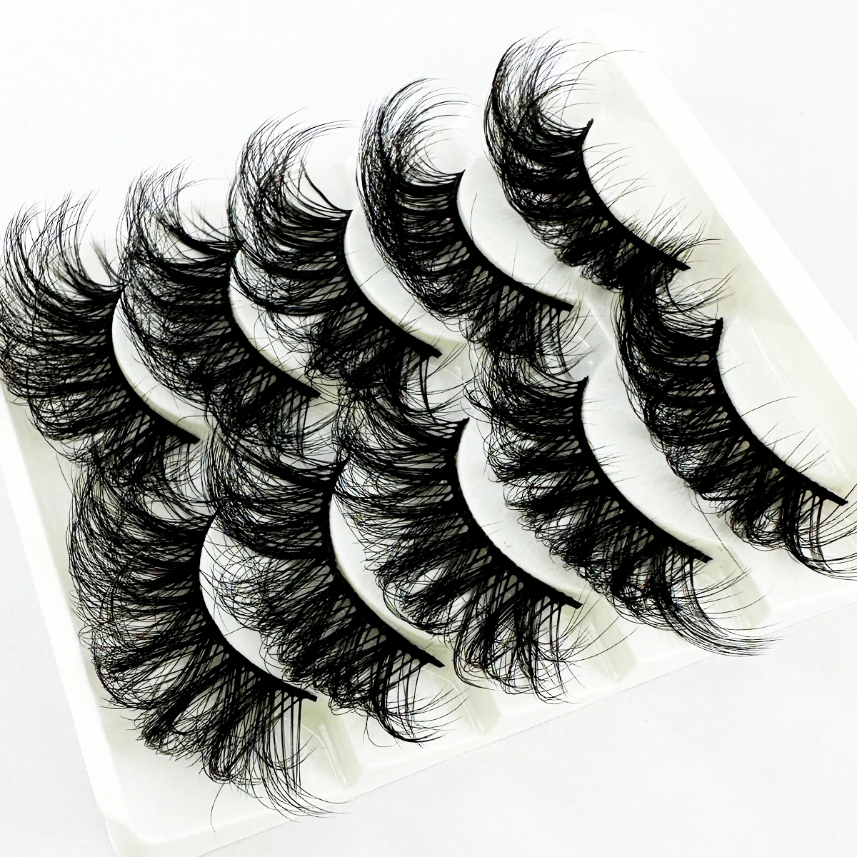 5 Paar 25 mm 8D-Nerzwimpern, flauschige natürliche falsche Wimpern, dicke, dramatische künstliche Nerzwimpern – Detail 5