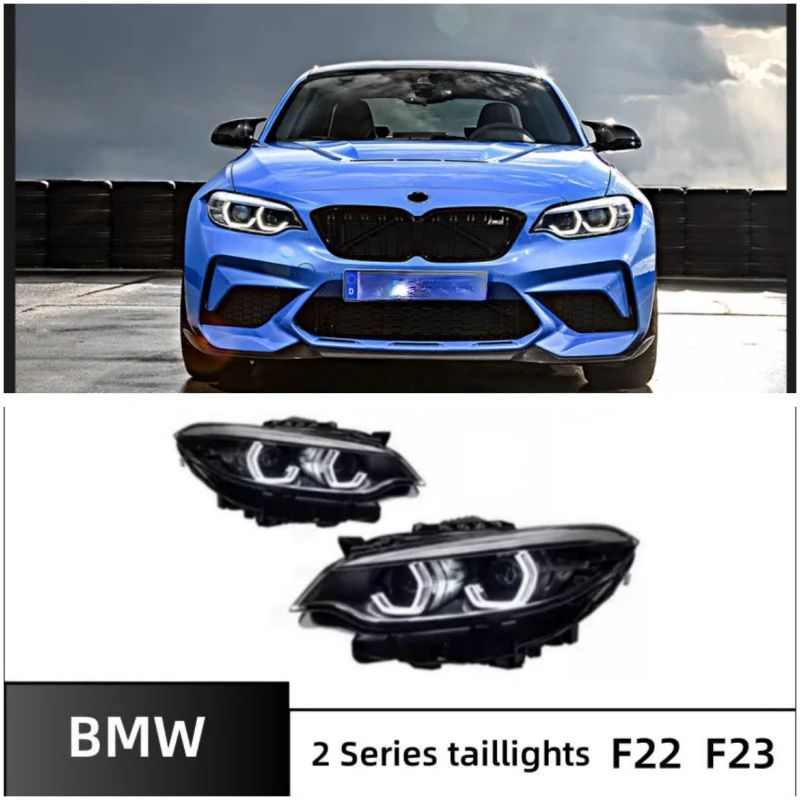 Automotive headlights for BMW 2 Series F22 F23 218 220 M2 high profile full LED headlights assembly