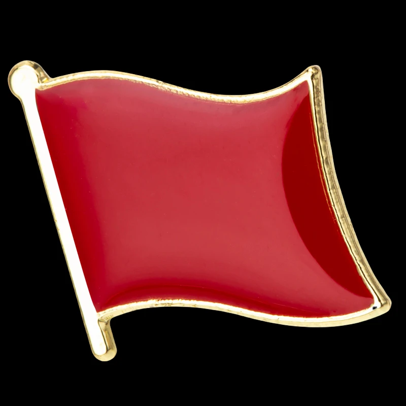 Red Flag Flag Badge Brooch Natinal Lapel Pins Flag Lapel Pins Country Flag Badge