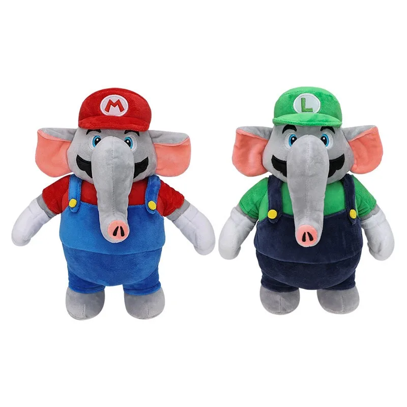 27cm Super Mario Elephant Plus Doll Classic Game Kawaii Luigi Cute Animal Anime Figure Pillow Birthday Gift Kids Plush Toys
