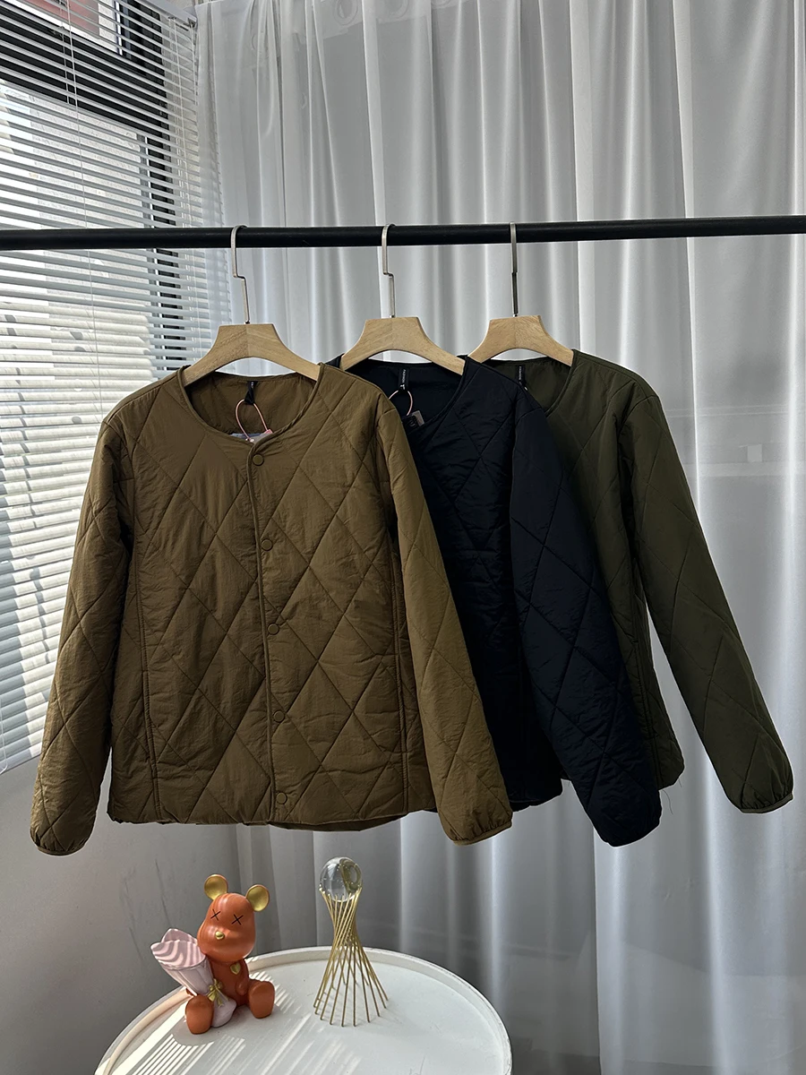 

High Efficiency Warmth Staed Wear God Clothes Retro Mountainous Quilted Jaet Couple's Coat Casual Commute Loose Fit Long ...