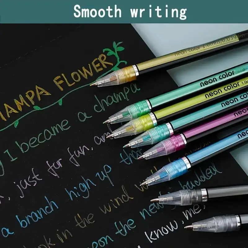 مجموعة أقلام جل نابضة بالحياة مكونة من 60 قطعة - علامات فنية رفيعة لكتب التلوين للبالغين، والعبث، وسجل القصاصات، والكتابة - الطلاب