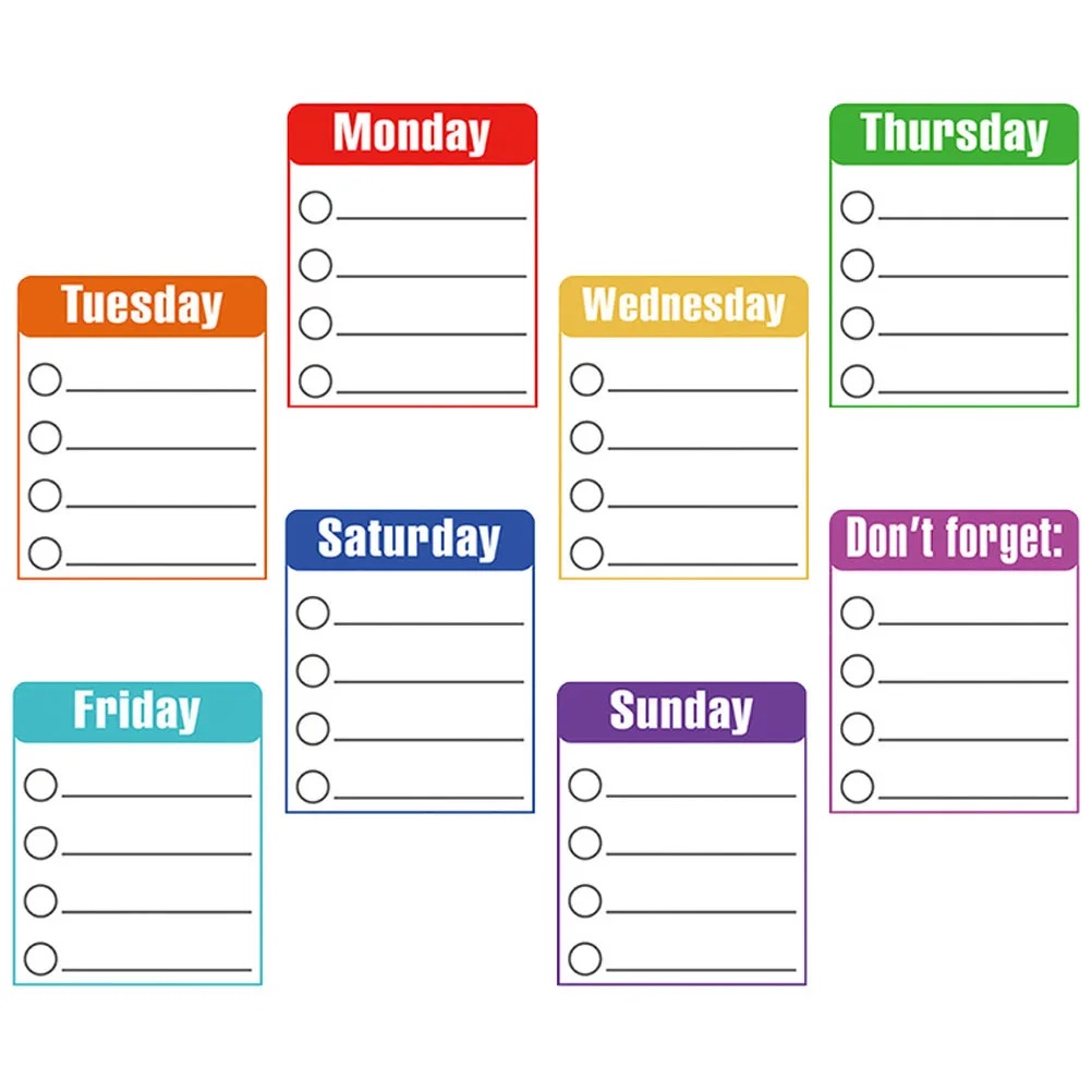 8pcs Whiteboard Sticker Removable Dry Erase Writing Surface For Home Office Classroom Kids Teens Drawing Idea Reusable Message