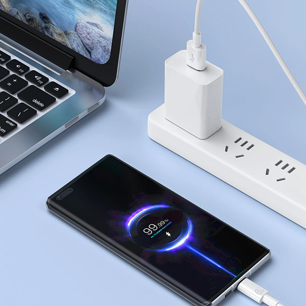 كابل شحن الهاتف المحمول 66 وات/40 وات لهاتف Xiaomi Redmi POCO Huawei Honor OPPO VIVO كابل شحن سريع USB من النوع C