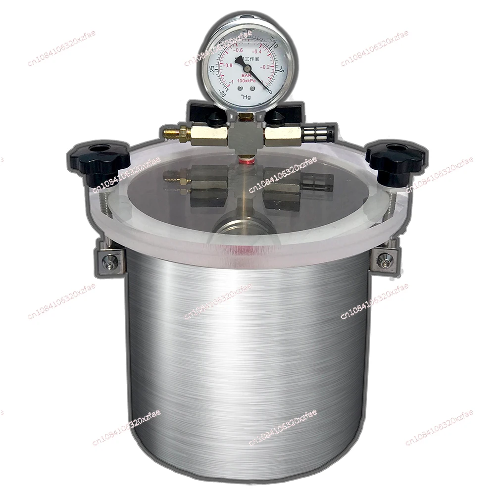 

5L Stainless Steel Vacuum Storage Tank Experiment Deoxygenation Defoaming Barrel Vacuum Drying Oven Vacuum Chamber 20x20CM