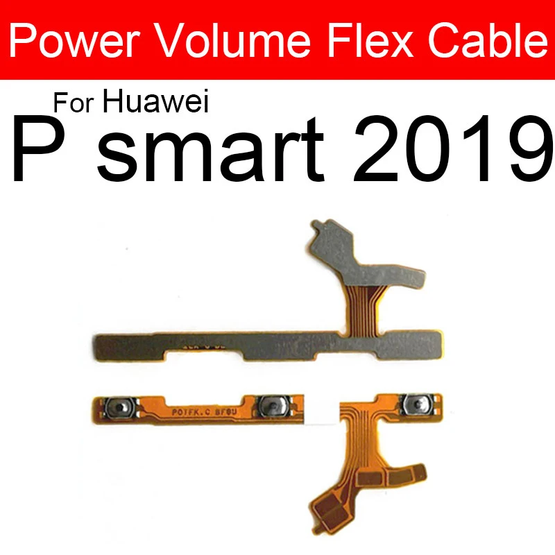 Power Volume Flex Cable For Huawei P Smart S Z Pro Side Button Flex Ribbon For Hauwei P Smart Plus 2018 2019 2020 2021 Flex Part