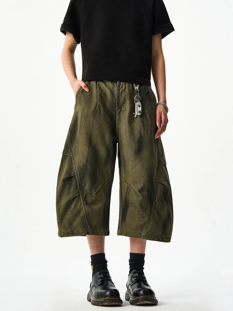 

Woostop American Retro Tie Dye orts Свободные повседневные широкие брюки Seven Foot Outdoor Парашютные брюки Мужчины Женщины Повседневные брюки-карго