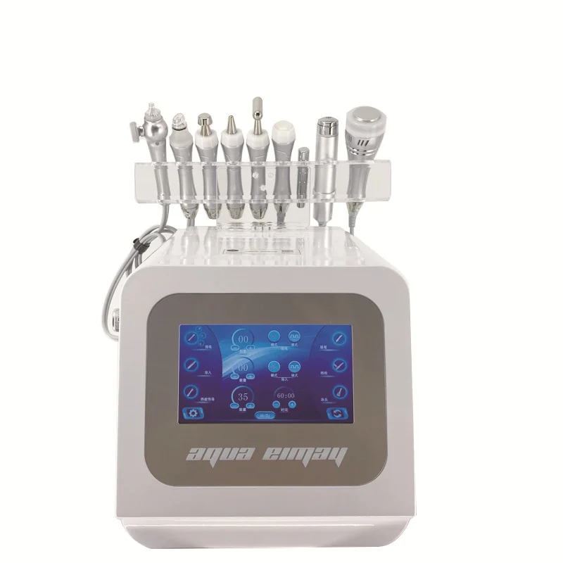 Портативный аппарат для лица с водным дермабразией 9 в 1, струйный пилинг Oxigen для ухода за кожей