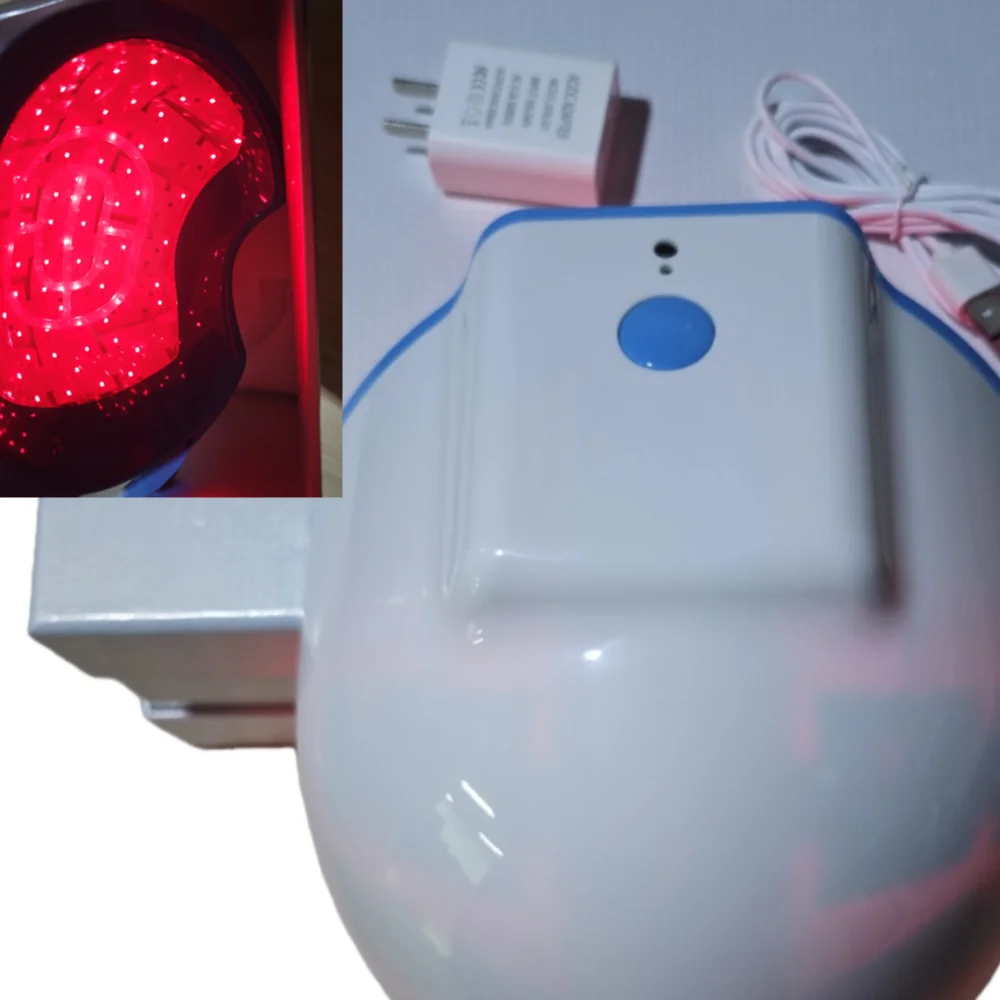 

Профессиональный 80-диодный лазерный колпачок для роста волос, инфракрасный шлем для терапии красным светом для мужчин и женщин