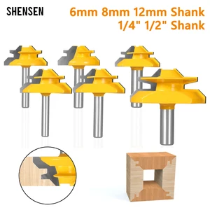 1PC 45 ° Degree Miter Router Bit Carpentry Matering Mill for Wooden Tools 6 Main sales drills for router - №5