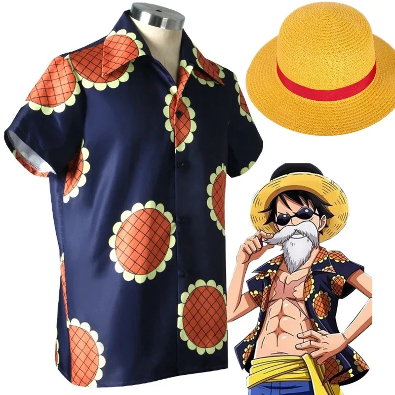 

2025 New Anime ONE and PIECE Luffy Jacket Shirt Men Women Casual Daily Wear Stage Performance Carnival Party Cosplay