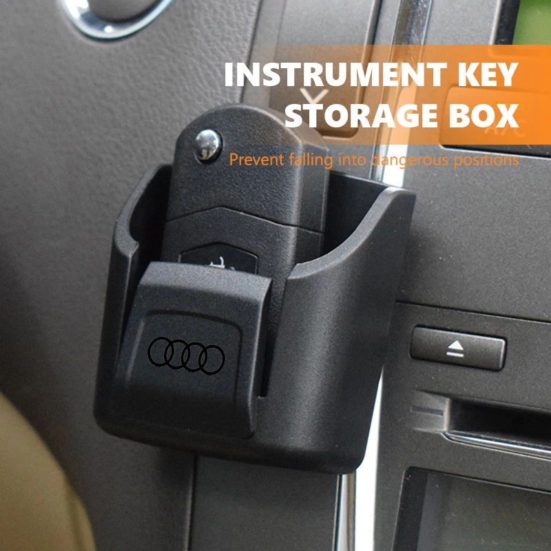 Подвесной ящик для хранения ключей на приборной панели автомобиля, аксессуары для Audi Sline ABT Allroad S1 S2 S3 2,0 TDI 3,0 TDI TT SQ3 SQ4 SQ5