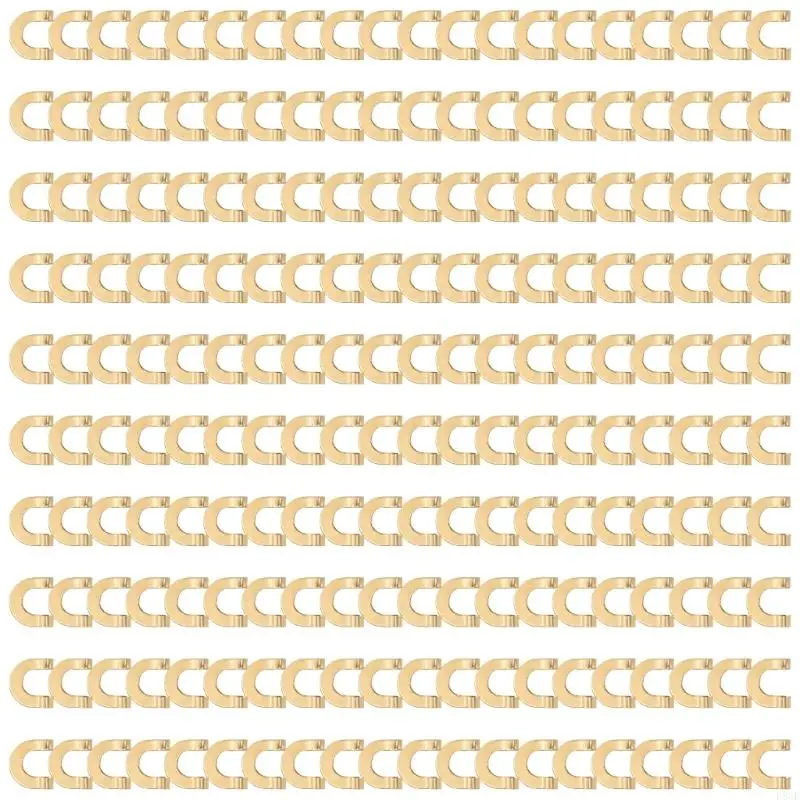 P88E 200PCS 바닷물 인라인 스피너 제작 액세서리 스피너 Clevis 낚시 스푼 Spoonbait 부품 링크