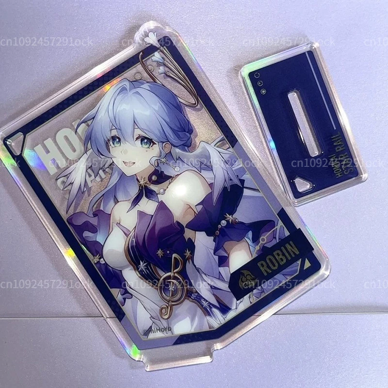 Sunsyea Honkai Star Rail MiHoYo Acheron Robin Jade Acrylic Stand 6cm XJLX Series Standee Pendant Keychain