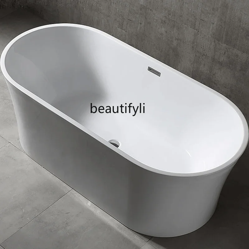 QC 6804 bathtub 1.7 meters inner white outer black acrylic bathtub