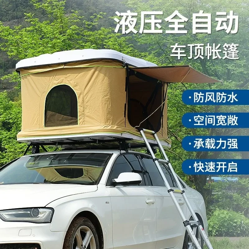 Automatic Car Roof Top Tent for SUV Camping Outdoor Travel Portable Hard Shell Rooftop Tent Easy Setup Off Road Adventure
