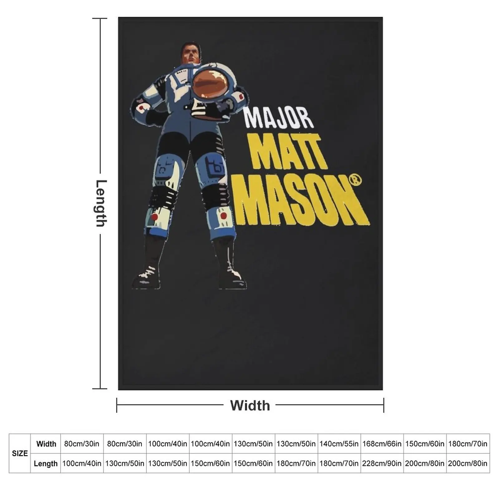 Major Matt Mason Throw Blanket manga Thermal Bed covers Bed blankets and throws Plush Blankets