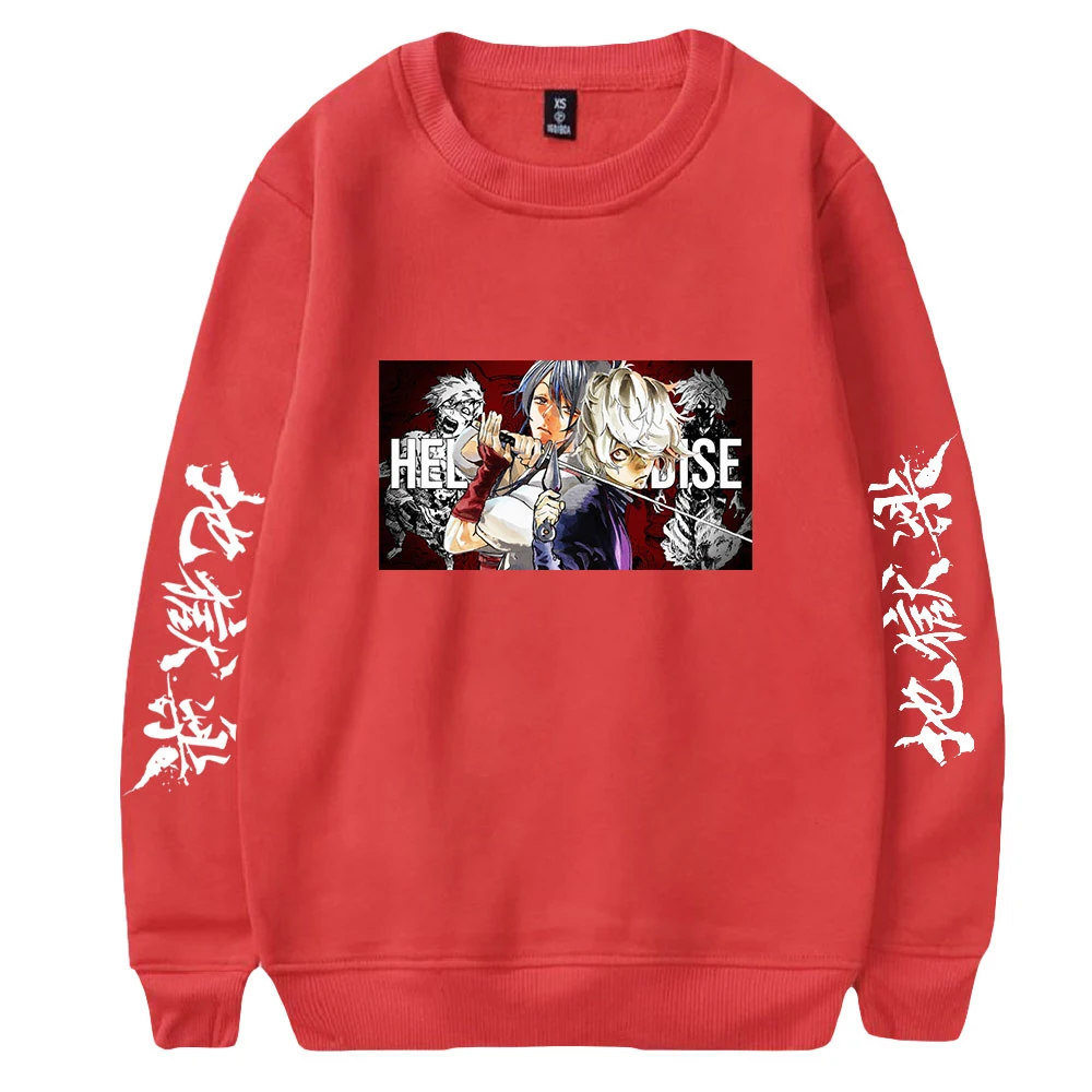 Hell's Paradise Jigokuraku Anime Sweatshirt Long Sleeve Women Men Sweatshirt Harajuku Streetwear 2022 Japan Manga Clothes