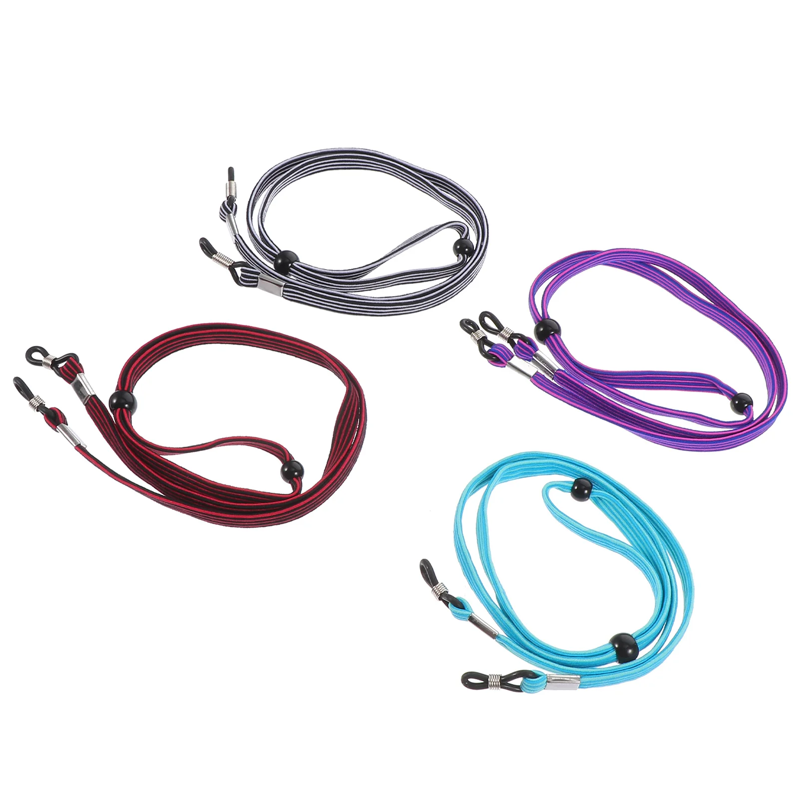 4 Pcs Glasses Chain for Women Eyeglass Chains Elastic Exercise Cord Reusable Rope Fixing Child