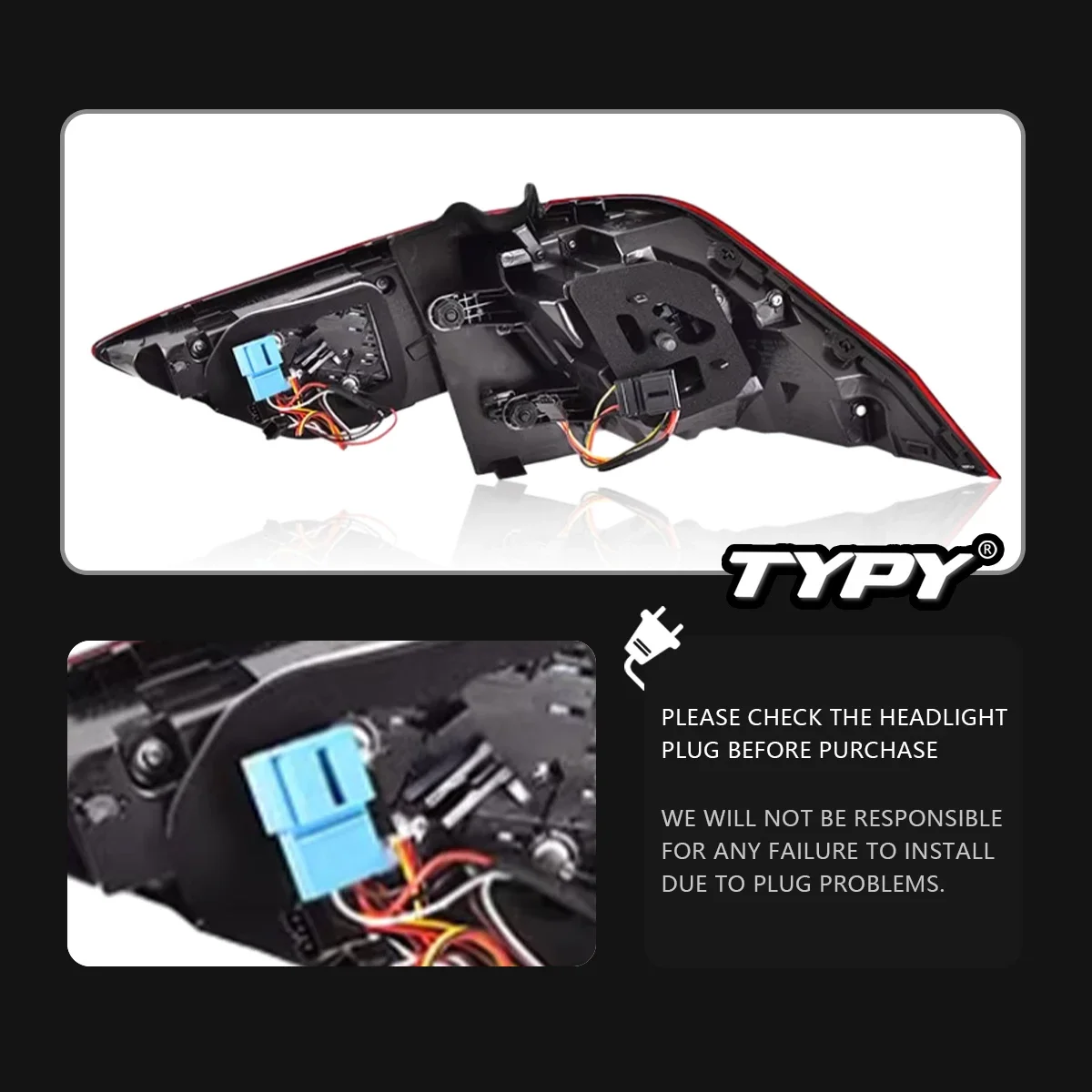 

New LED Taillight Upgrade Modified Full Tail Lamp Car Accessories For Volkswagen Tiguan 2017-2022 Dynamic Turn Signals