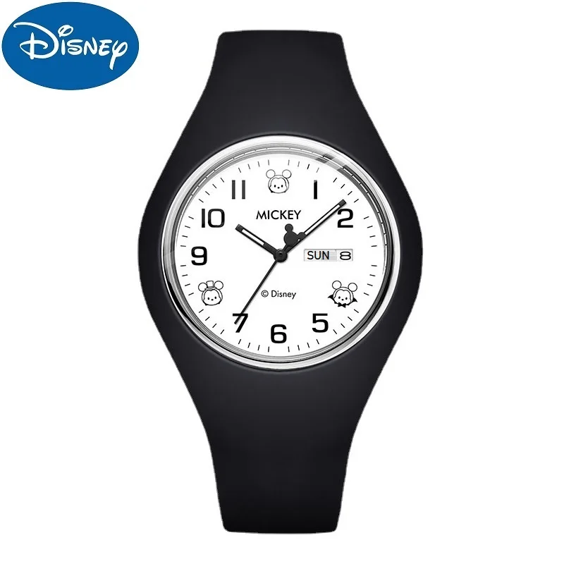 DisneyTsumTsum Children Quartz Wristwatch Silicone Strap Cartoon Dial Date Week New Unisex Boy Girl Kid Student Teenager Watch