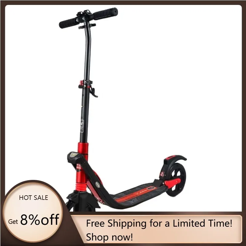 

STLF 2025 Best Seller 100% Aluminum 200mm 2 Big Wheel Folding Foot Pedal Kick Scooter for Adult