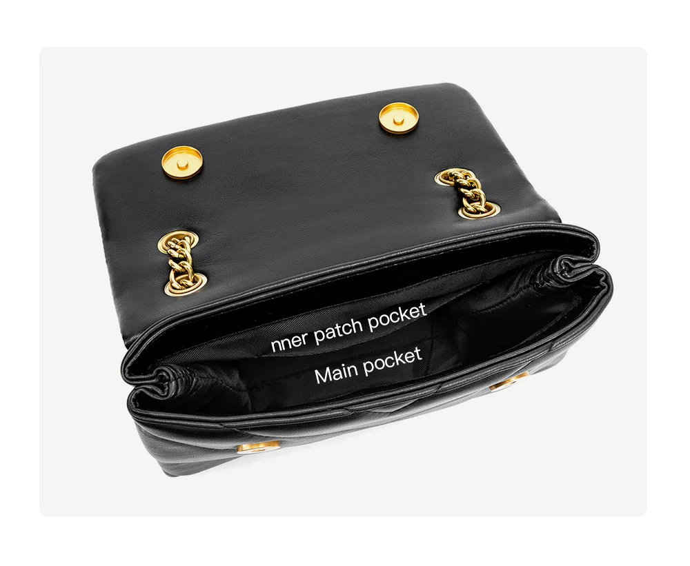 2026 neue modische Ketten-Igel-Umhängetasche für Damen, kleine Tasche, Umschlagtasche, Schultertasche, Crossbody-Tasche – Detail 9
