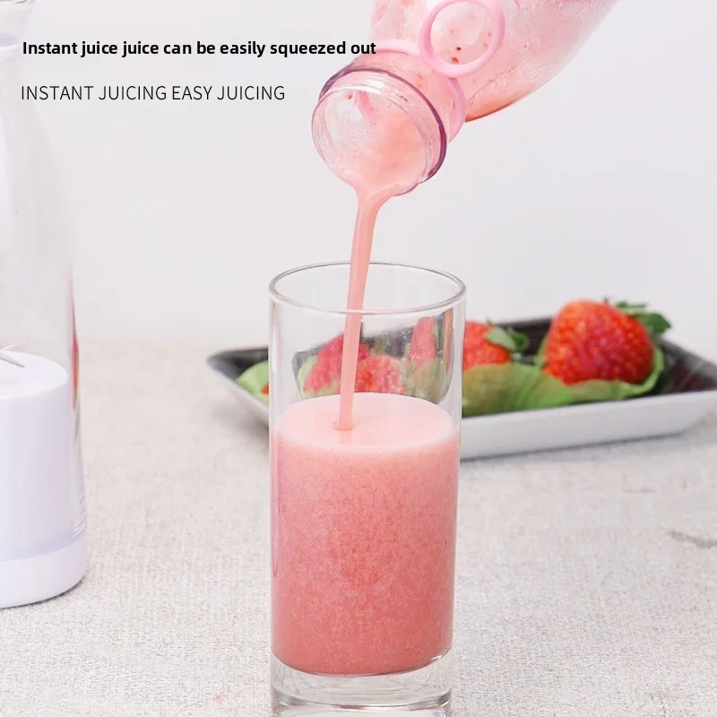 Elektrische Entsafter Tasse 6 Klingen Mixer Milchshake Maschine USB Tragbare Obst Milch Mischen Werkzeug Mini Frische Saft Mixer Küche