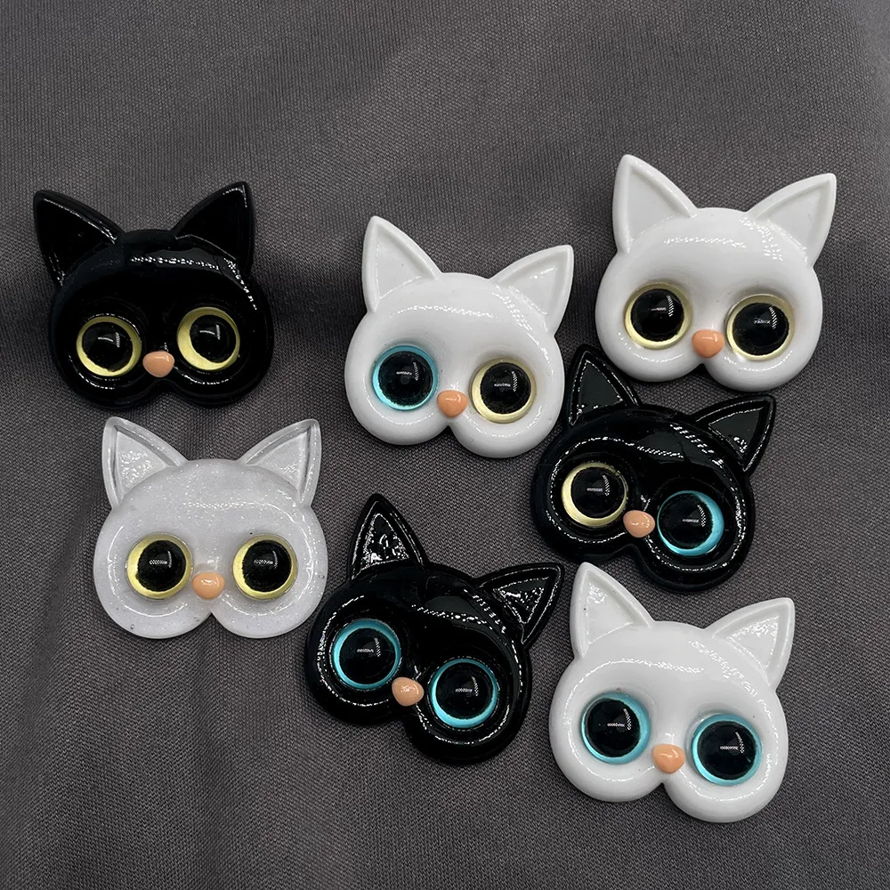 3 stks High-end kat abnormale leerling set cartoon hars sieraden accessoires DIY mobiele telefoon geval crème lijm handgemaakte haarspeld fla